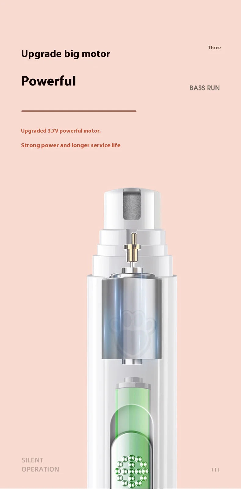 USB Rechargeable Pet Nail Trimmer