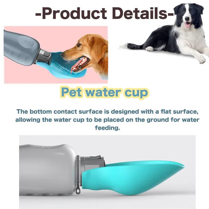 800ml Portable Dog Water Bottle